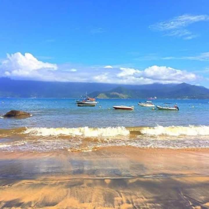 Suite Pe Na Areia- Espaco Independente Na Praia Do Curral Com Localizacao Privilegiada - Simplicidade E Comodidade Com O Por Do Sol Mais Lindo De Ilhabela - Melhor Custo Beneficio Para Ate 4 Pessoas , Na Av Jose Pacheco Do Nascimento Nº 7682 Luaran gambar